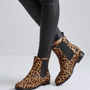 Tory Burch Leopard Print Ankle Boots